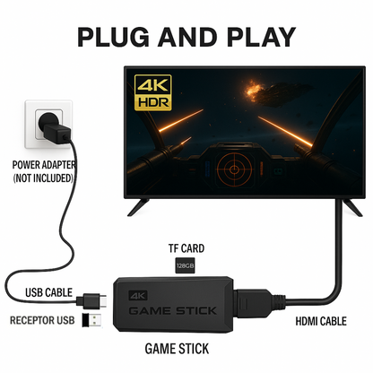 Retro Console with 10,000 Classic Games