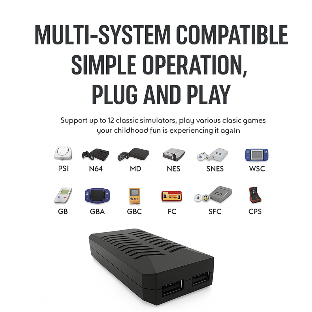 Retro Console with 10,000 Classic Games